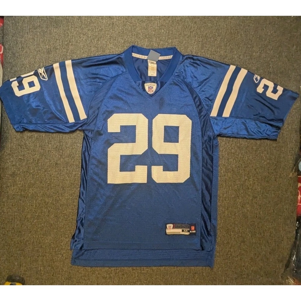Reebok‎ NFL Indianapolis Colts Joseph Addai #29 Blue Jersey Size Medium Football